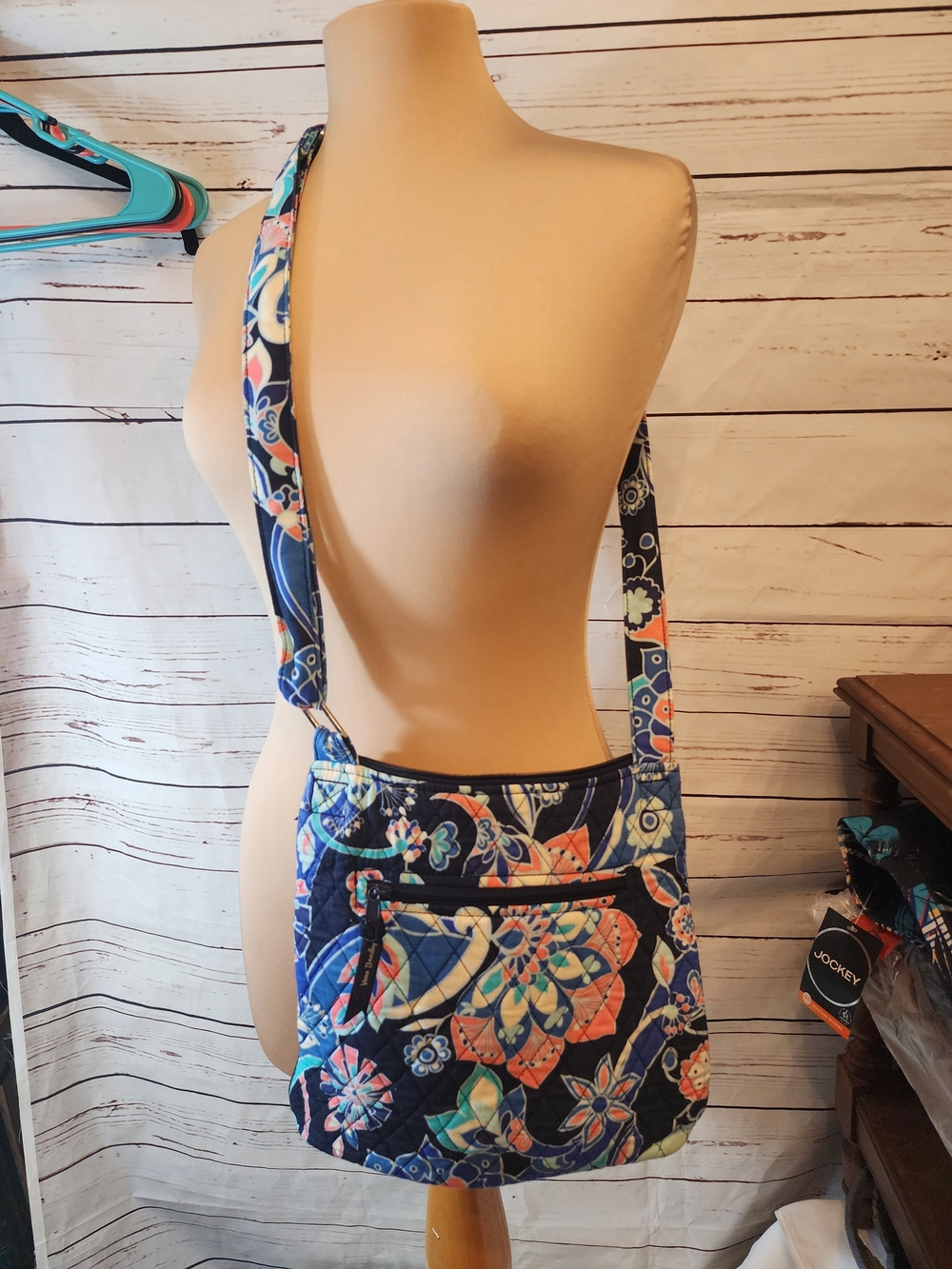 Vera Bradley Quilted Navy Floral Crossbody Bag - Blue Floral Shoulder Bag